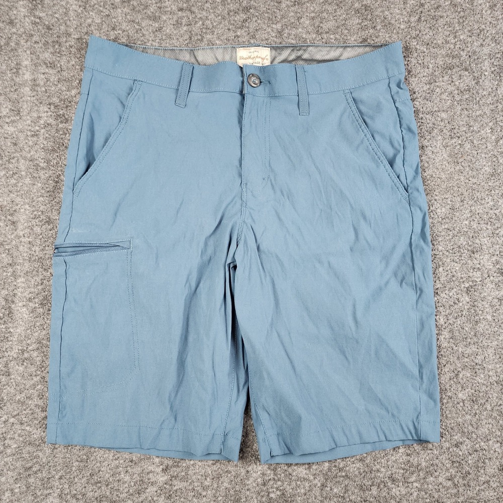 Weatherproof Vintage Utility Shorts Mens 32 Blue Stretch Cargo Hiking 1651397